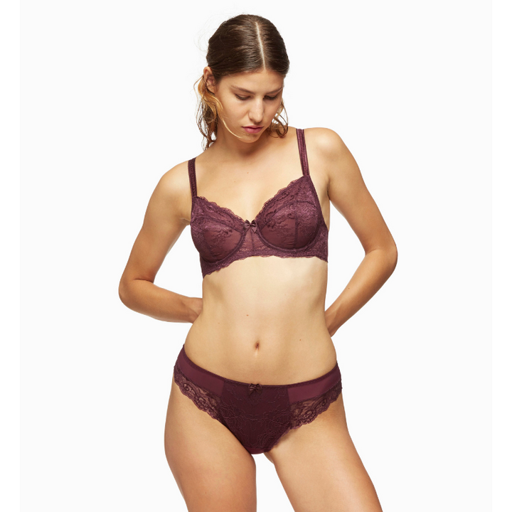 Blush Harlow Full Figure Lace Unlined Bra - Bagzio